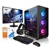 Completo-Gaming-Megaport-PC-Intel-Core-i7-12700F–24-Pantalla–Windows-11–Nvidia-GeForce-GTX1660-6GB–16GB-3200MHz-DDR4–1TB-M2-SSD–Teclado-y-raton-Gaming–Completo-Ordenador