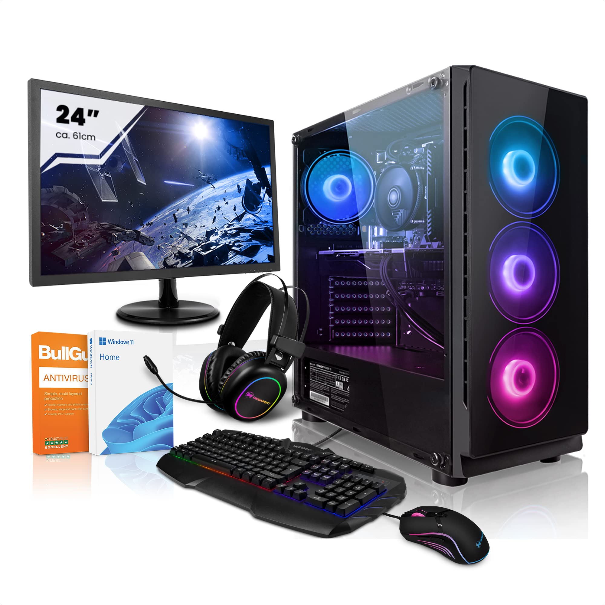 Completo-Gaming-Megaport-PC-Intel-Core-i7-12700F–24-Pantalla–Windows-11–Nvidia-GeForce-GTX1660-6GB–16GB-3200MHz-DDR4–1TB-M2-SSD–Teclado-y-raton-Gaming–Completo-Ordenador