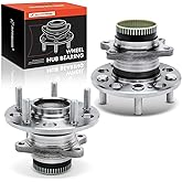 A-Premium 2 x Rear Wheel Bearing and Hub Assembly with ABS Ring & 5-Lug Compatible with Hyundai & Kia - 2008-2017 - Sonata, Tucson (FWD), Azera, Optima, Sportage (FWD), Cadenza, Rondo