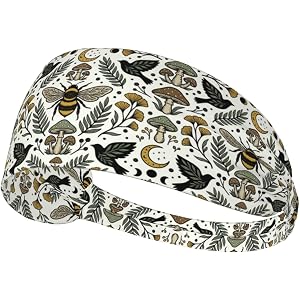 AIMASTZ Boho Sports Headbands for Men Women Moisture Wicking Sweatband for Running Yoga Fitness Workout