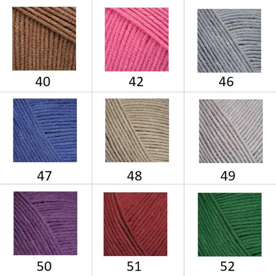 8 skeins YarnArt Jeans, Amigurumi Cotton Yarn, Knitting Yarn, Crochet Yarn, Baby Yarns, Amigurumi