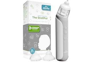 CUTEGRIN Electric Baby Nasal Aspirator - Nose Sucker Machine for Newborn Infants Toddlers Kids Adults - Automatic Hospital Grade Booger Snot Vacuum Cleaner with Adjustable Suction Levels for Mucus Removal