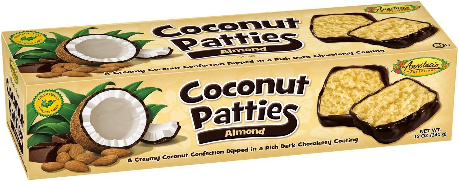 Almond Flavor Coconut Patties - 12 ounce - 2 Pack