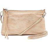 HOBO Darcy Leather Convertible 3-in-1 Crossbody Bag with Removable & Adjustable Strap, Exterior Phone Slip Pocket