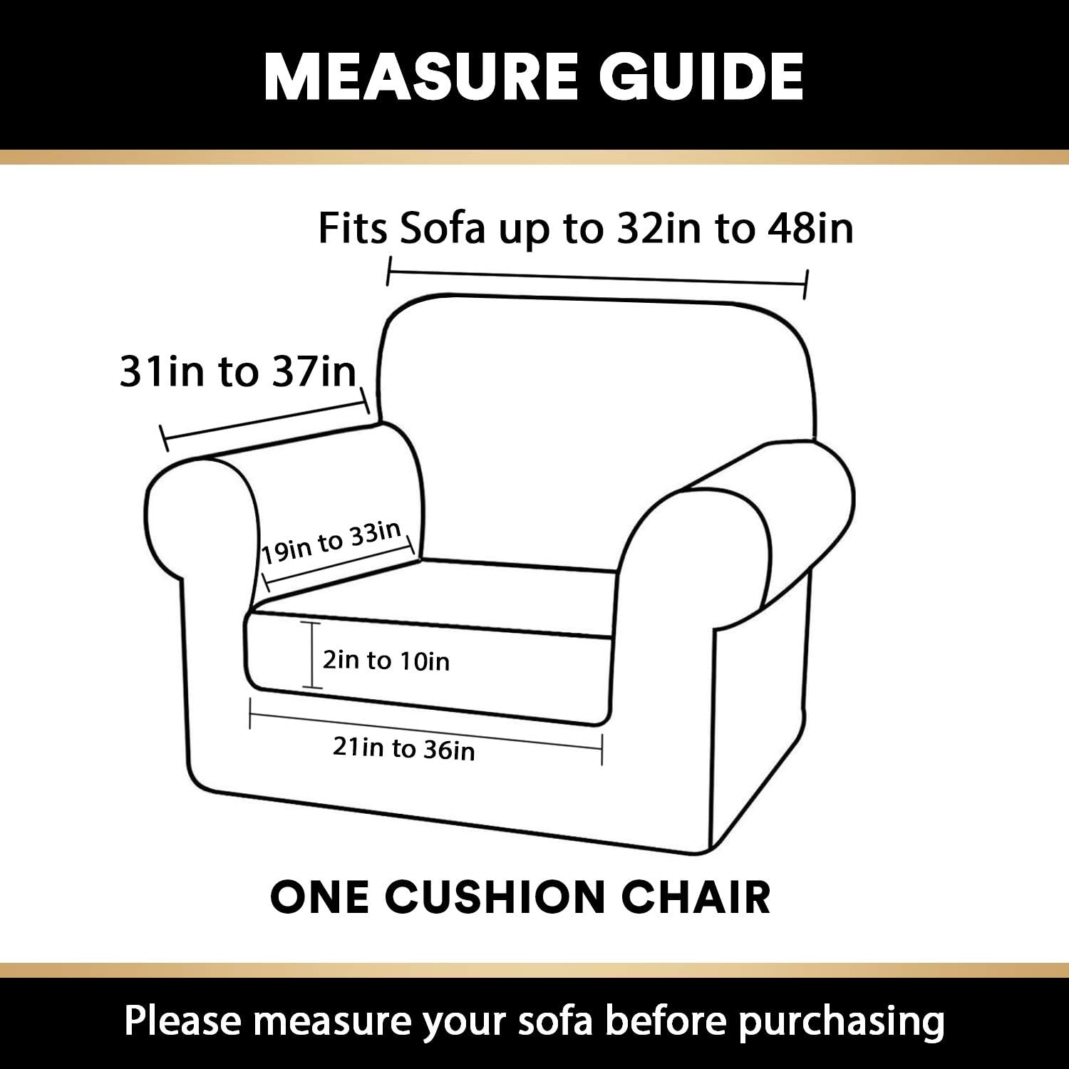 Real Velvet Stretch Chair Covers 2 Piece Armchair Cover Slipcovers - Include Base Cover and Cushion Cover - Sofa Covers Couch Covers 1 Seater Chair Slip Cover, Feature Thick Soft Velour, Blue: Kitchen & Dining