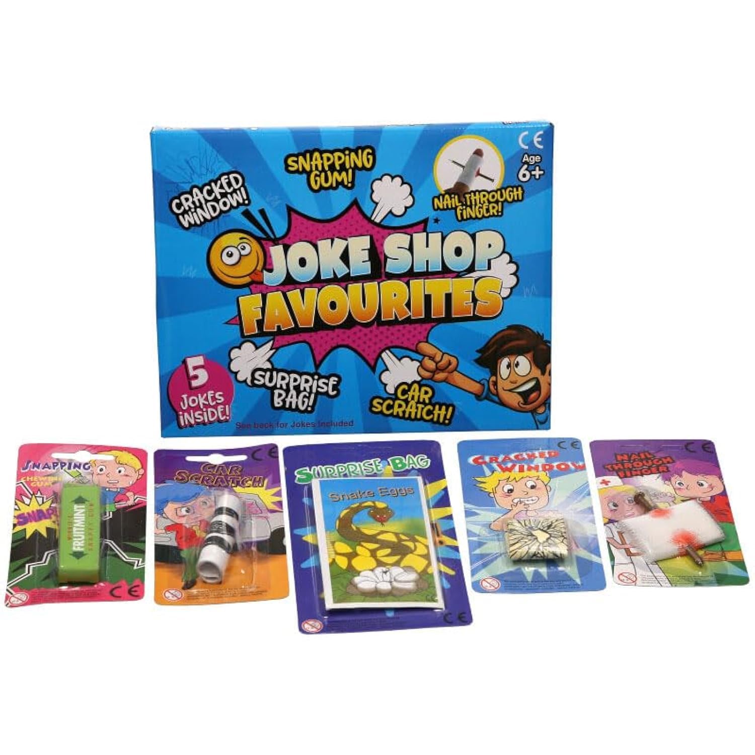 D.A.Y. Republic Classic Horrid Practical Jokes Game Box, Children Action Prank Kit for Friendly Jokes to Family & Friends, Kids Tricks Based Game for Boys & Girls 6 Years and Up (5 Pieces Joke Box)