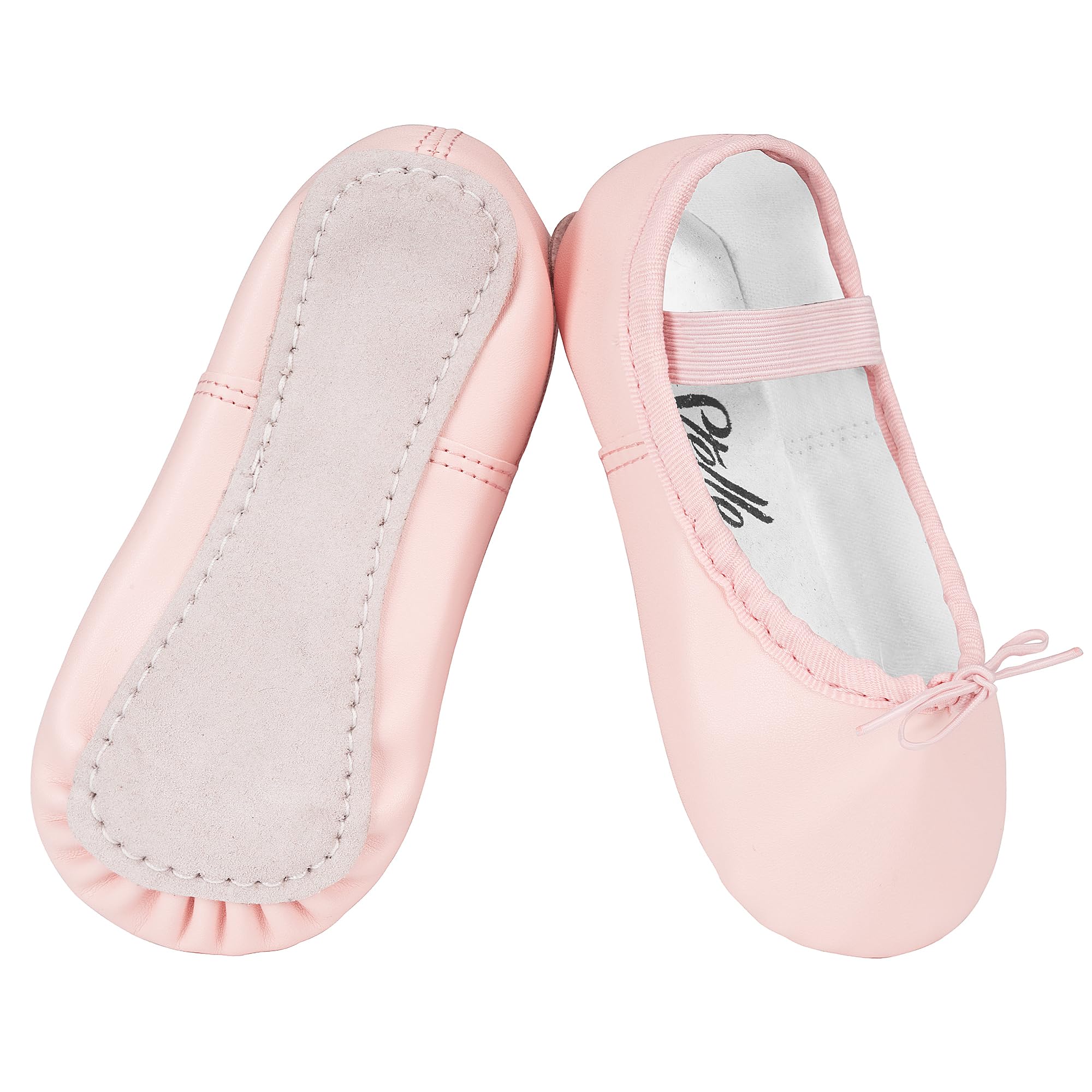 Stelle Ballet Shoes for Girls Toddler Dance Slippers PU Leather Boys Ballerina Shoes for Toddler/Little Kid/Big Kid/Women