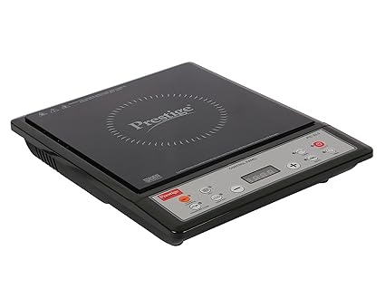 Prestige Plastic Induction Cook-Top Pic 22. 0 1200W Power (Black and Silver)