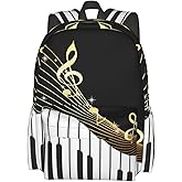 Droerfes Music Backpack School Bag Lightweight Bookbag Laptop Travel Daypack For Kids Girls Boys Teens