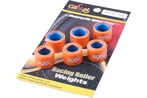 Glixal 20X15mm High Performance Racing Variator Roller Weights Set For Honda PCX 125 150 Polaris RZR 200 SYM SUZUKI KYMCO VESPA Scooter Quads ATV UTV (11 Gram)