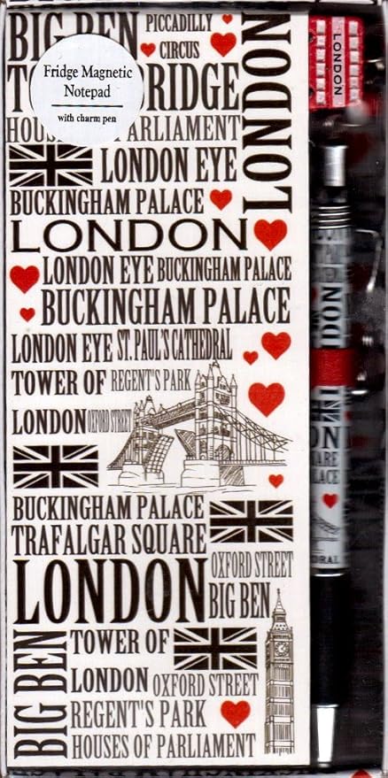 Londres calle nombre magnético Pad Lista de la compra Pad Bloc de ...