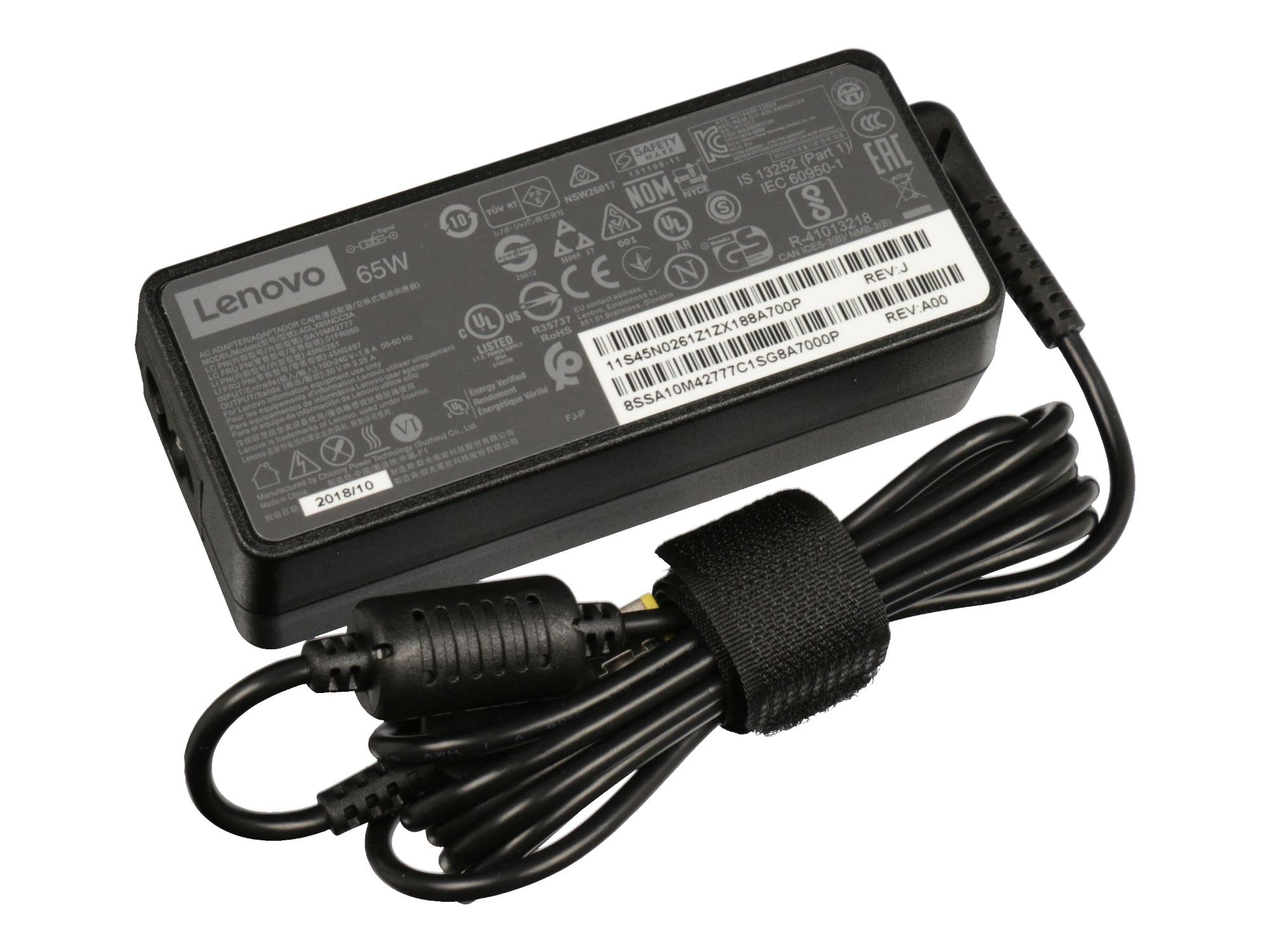 Sparepart: Lenovo AC-Adapter 65W 20V 3.25A Delta ADLX65NDC3A, 5A10J46692, FRU36200249 (Delta ADLX65NDC3A)