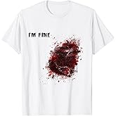 I'm Fine Wound Injury Funny Halloween Costume Gift T-Shirt