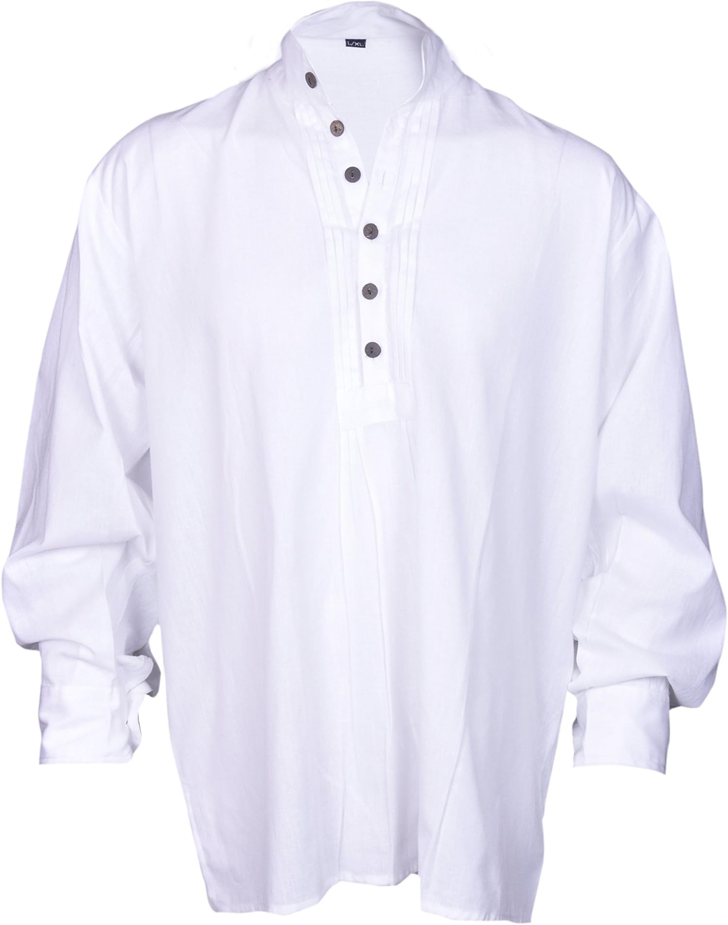 GothikShop Men's Pirate Renaissance Shirt Medieval Caribbean Hippie Costume