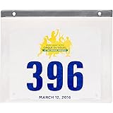 LISH Race Bib Display Sleeves - Multi Pack Clear PVC Marathon Bib Insert Sheets