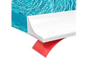 GRIBOUILLAGE 3ft/5ft/6ft/8ft10ft Collapsible Shower Threshold Water Dam Water Barrier for Shower and Water Stopper Keeps Water Inside Water Threshold for Wet and Dry Separation (6ft, White)