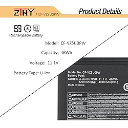 CF-VZSU0PW CF-VZSU0PR CF-54 Battery Replacement for