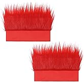 Sndperiexam 2 Pcs Red Funny Hairy Headband, Halloween Wigs Fun Crazy Hats, Headpiece Troll Costume Crazy Fun Accessory for Silly Party Supplies for Mardi Gras,Crazy Hair Day, Spirit Week and Sports