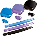 Fellowes Crystals Gel Mouse Mat Wrist Support Black - Non Slip Base view 8