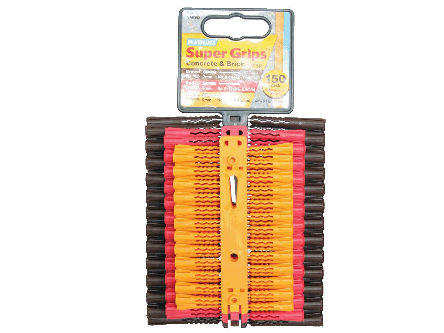 Plasplug SAP505 Supergrip Plugs - Mixed (Pack of 150)