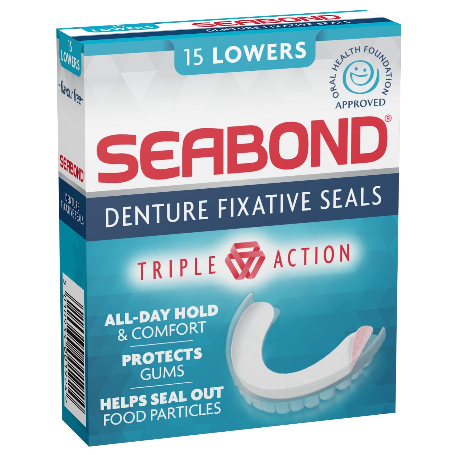 Seabond Denture Fixative Seals Original Triple Action for All Day Hold