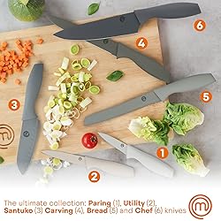 MasterChef Knife Block Set of 6 Kitchen