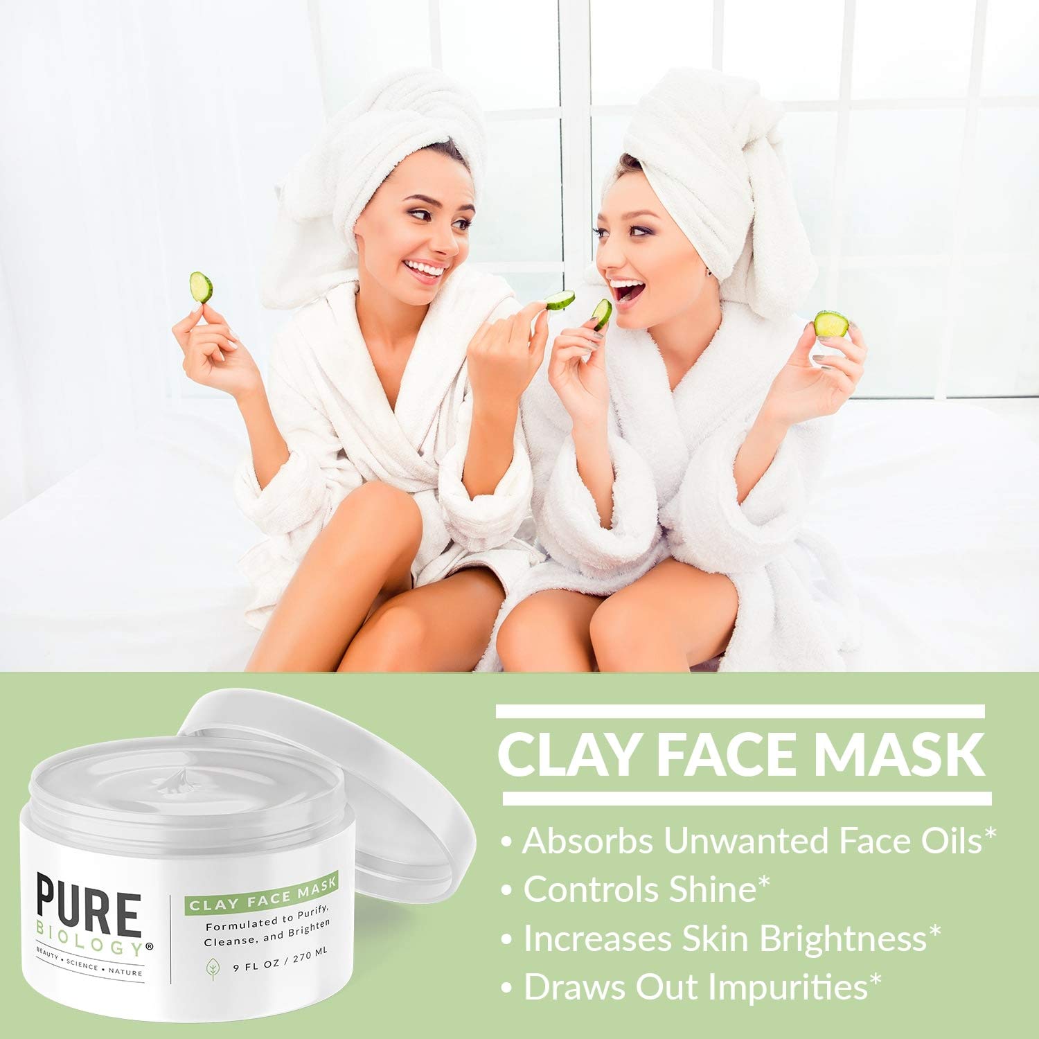 Premium Bentonite Clay Mask – Clinically Proven NaturePep Pea, Collagen, Natural Alpha Hydroxy Acids & Vitamin A, B, C, E Minimize Pores, Acne, Blackheads, Oily Skin & Dark Spots for Face, Men & Women : Beauty