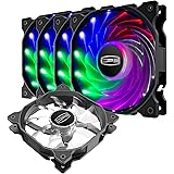 CP3 120mm Computer Fan 3-Pin Fixed Color Low Noise led case Fan High Performance PC Case Fan with Hydraulic Bearing for Gamin