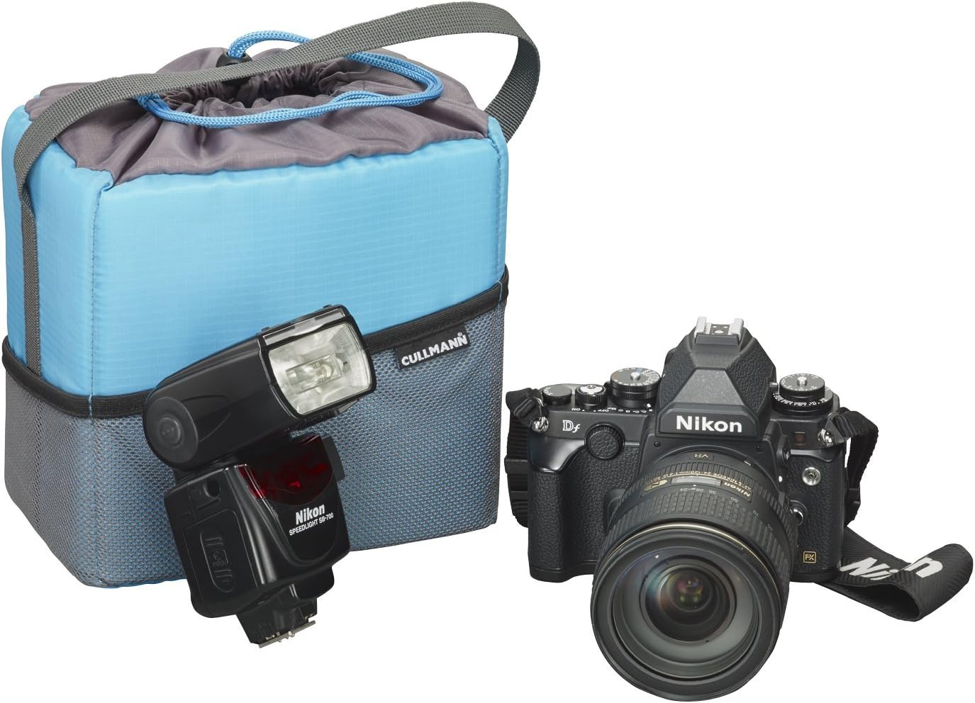 Cullmann 98610 AMERA CONTAINER Medium cyan/grey protection bag bag for schock protection of a medium-sized CSC and DSLR equipment - Image 5