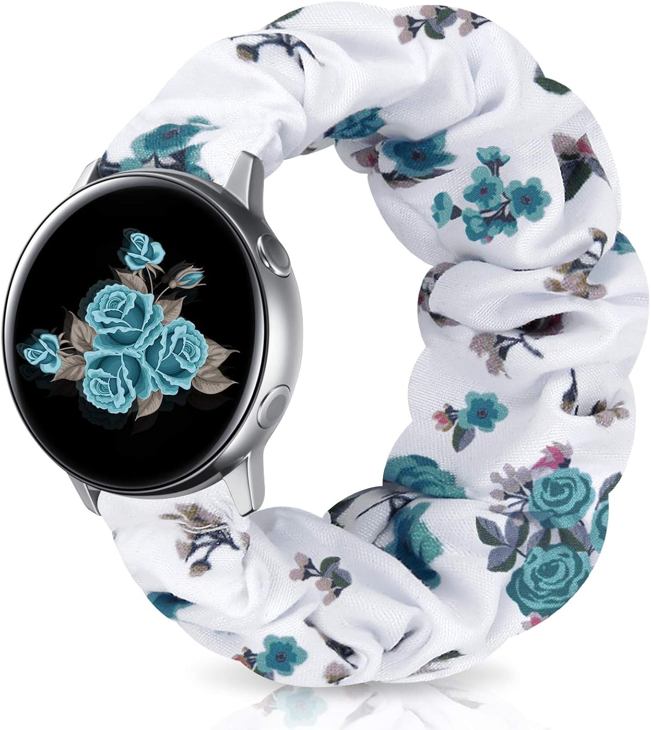 SAMYERLEN 20mm Scrunchie Watch Band Compatible with Samsung