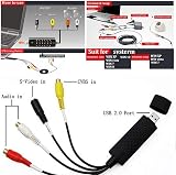 MICROWARE EasyCAP USB 2.0 Audio Video Capture Adapter TV VHS DVD Converter view 3