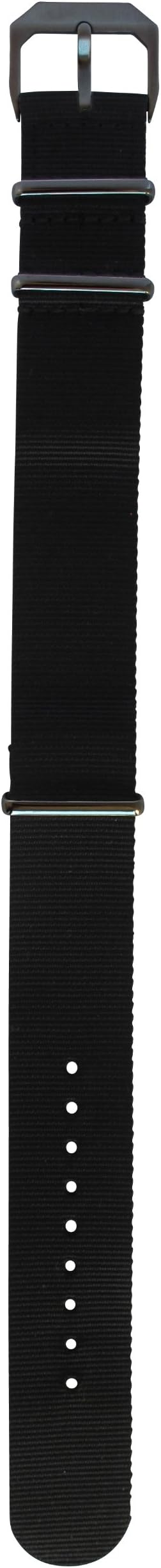Black Nylon Strap, Black Buckle