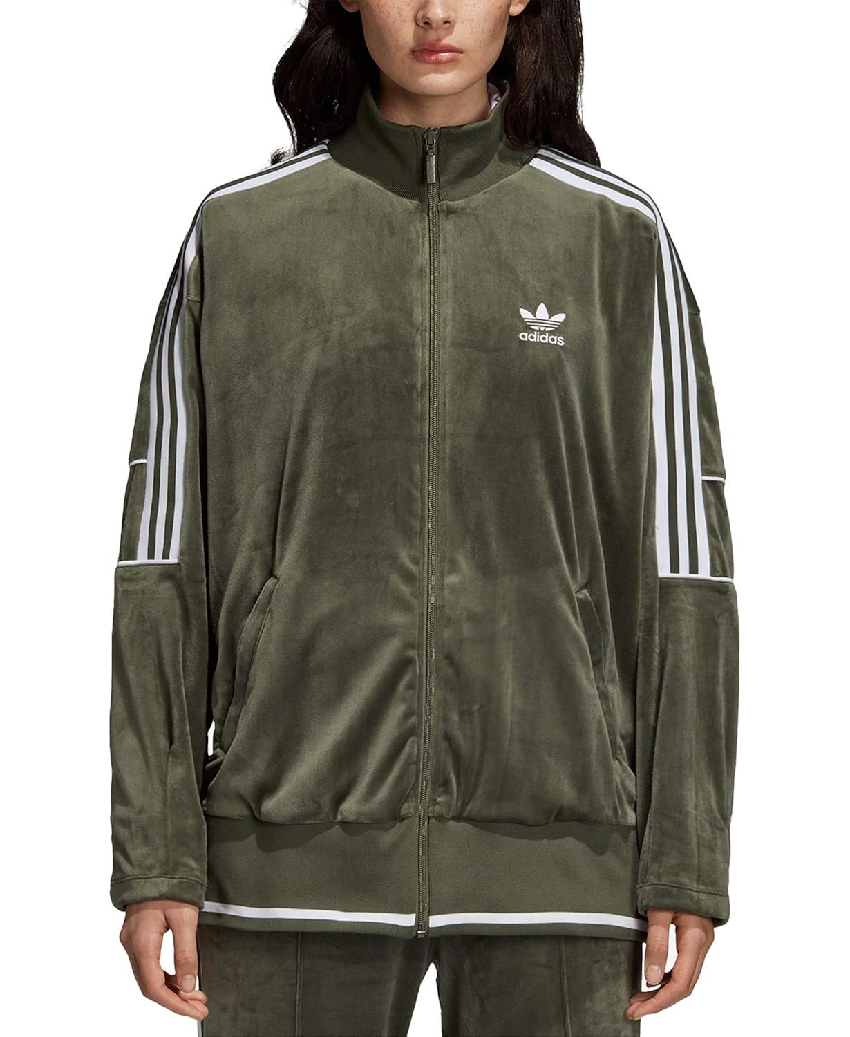 Buy Adidas Women's Track Jacket Dh4653 Medium Base Green at Amazon.in