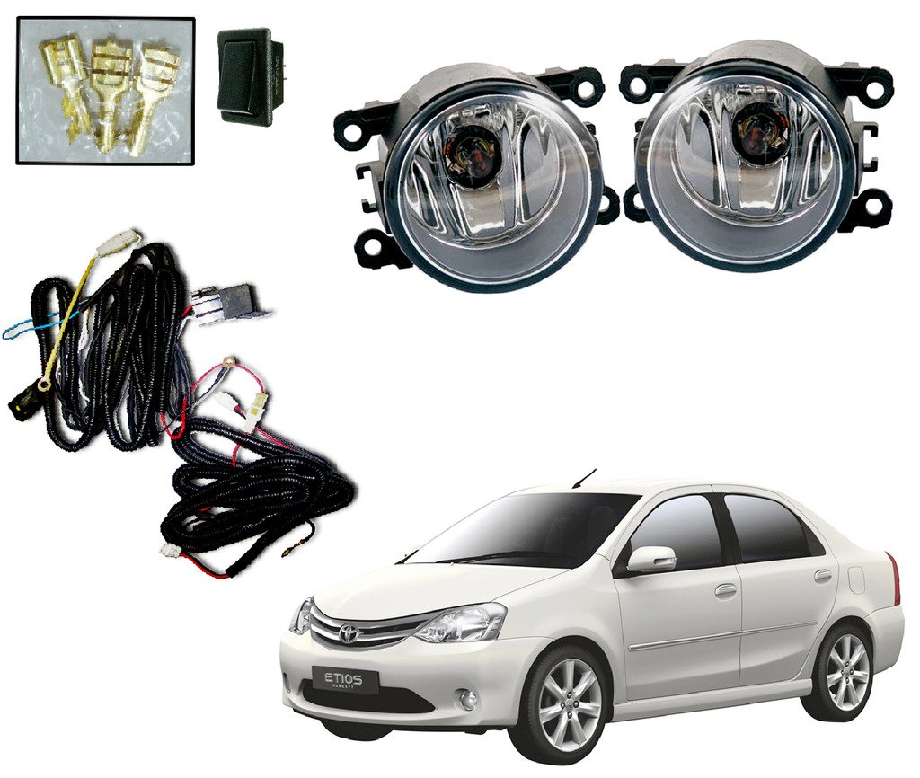 Autopearl Car Fog Lamp Lights with Wiring Kit and Switch for Toyota