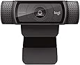Logitech HD Pro Webcam C920, Widescreen Video Calling and Recording, 1080p Camera, Desktop or Laptop Webcam