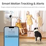aosu 2K WiFi Indoor Camera Nanny Cam Baby Room Home Pet Monitoring 360 View view 4