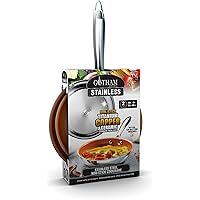 GOTHAM STEEL Fry Pan Set, Large, Brown