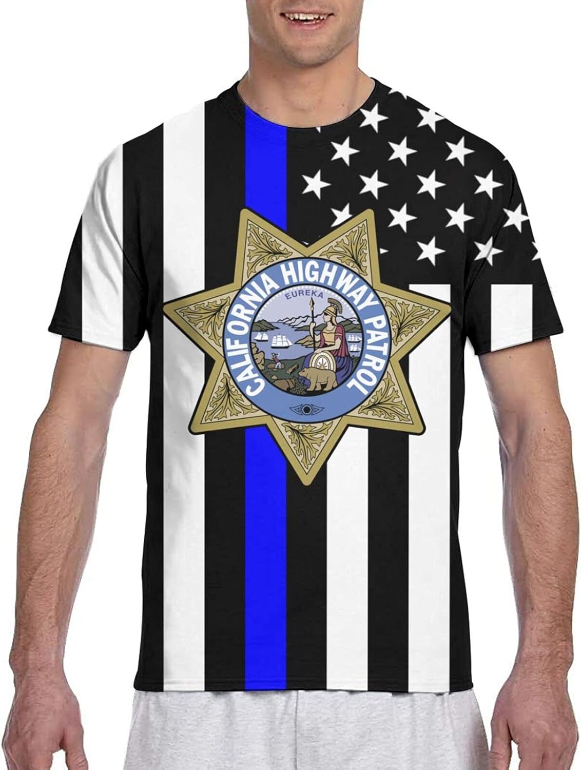 Vintage Chp Shirt : Amazon.com: Zhongongsif Chp Badge California Highway Patrol Mens Tshirt