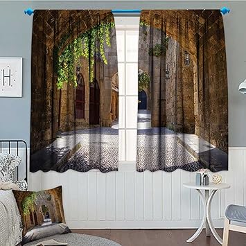 Amazon Com Tuscan Decor Collection Room Darkening Wide Curtains