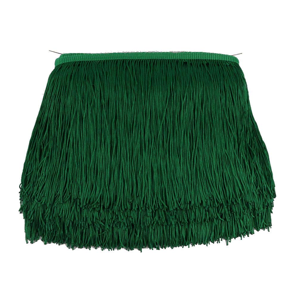 Fringe Trim Lace Polyerter Fibre Tassel 6 inch（″） Wide 10 Yards Long for Clothes Accessories and Latin Wedding Dress and DIY Lamp Shade Decoration Black White Red Gold Blue Pink Grey (Green)