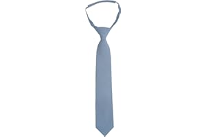 BELLUNO Solid Boys' Cotton Ties, Hook and Loop Pre-tied Ties for Little and Big Kids