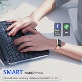 FITVII Slim Fitness Tracker Smartwatch Blood Oxygen Heart Rate BP Sleep IP68 view 5
