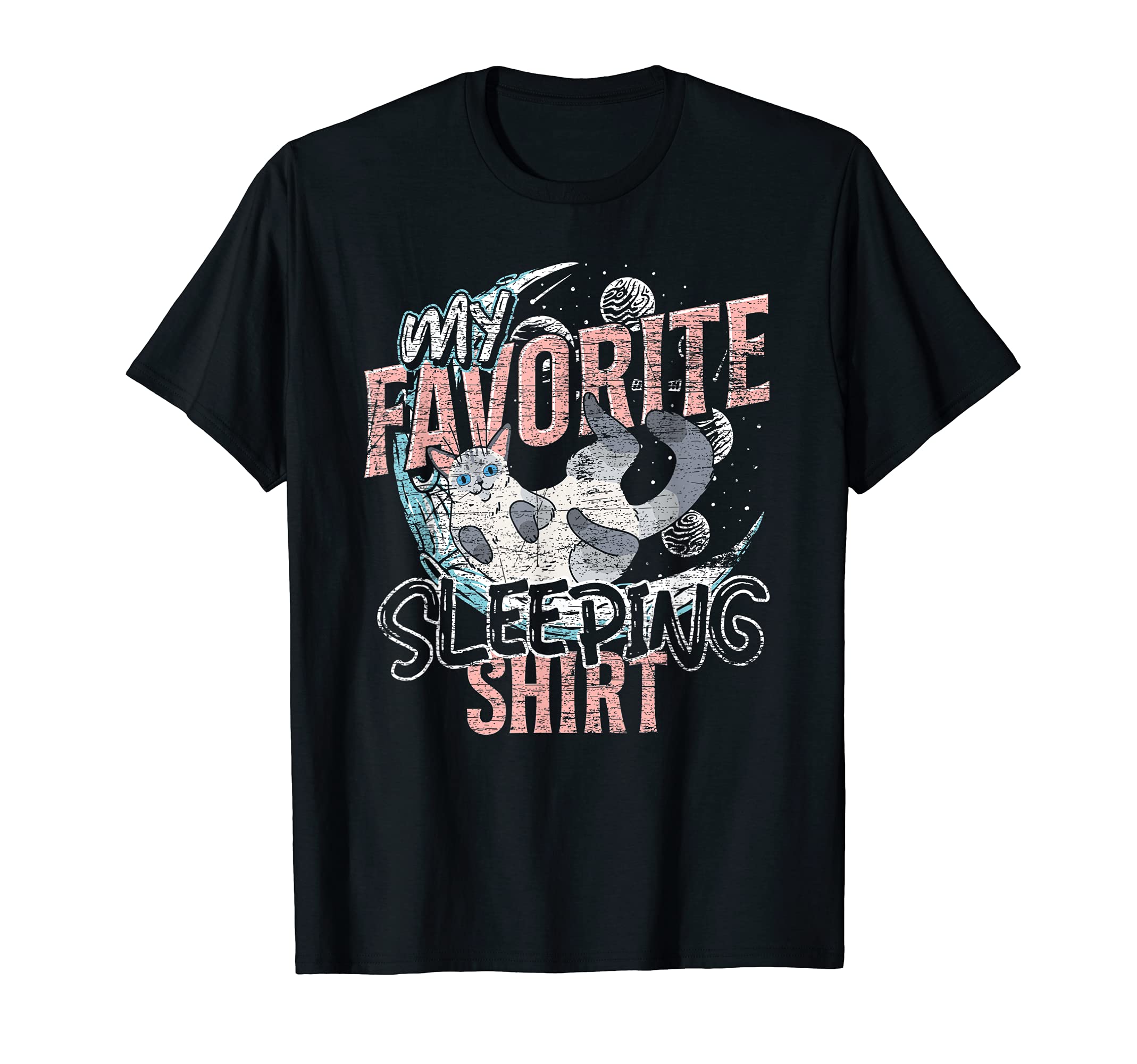 Cute Animal My Favorite Sleeping Shirt Pet Cat Sleeping T-Shirt