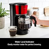 Morphy Richards Equip Filter Coffee Machine 10 Cup Pour Over Red Black view 6