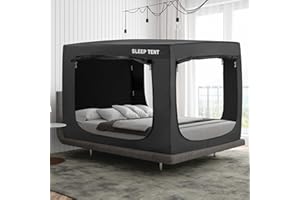 YAVIL Bed Tent Bed Canopy Tents for Adult - Portable Dream Tent Indoor Sleeping Tents 70% Blackout Tent