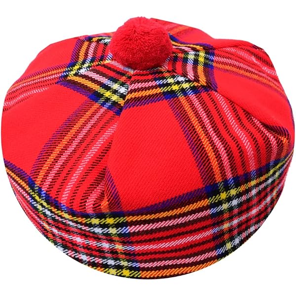 HAAUR Scottish Tammy Hat Traditional Kilt Tam o