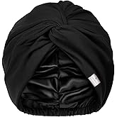 YANIBEST Satin Lined Hair Bonnet for Sleeping, Silk Turban, Hair Wrap Chemo Headwear for Women Natural Curly Hair