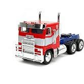 Jada Transformers Rise of The Beast 1:24 Optimus Prime w/Robot On Chassis Die-Cast Car, Toys for Kids and Adults