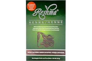 Reshma Beauty 30 Minute Henna Hair Color | Infused with Natural Herbs, For Soft Shiny Hair | Henna Hair Color/Dye, 100% Gray Coverage | Semi Permanent | Ayurveda Hair Products (Light Brown, Pack Of 1)