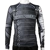 Rulercosplay Winter Soldier Shirt Long Sleeves Sport Shirt Fittness Shirt